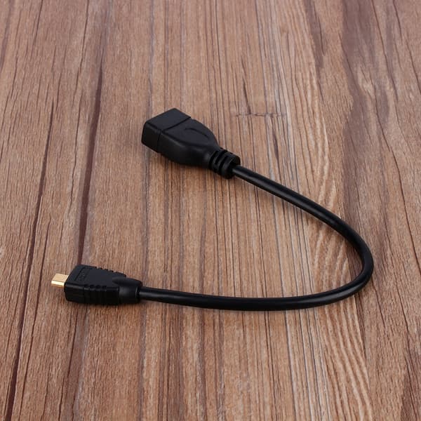 Micro HDMI han til HDMI hun konverter adapter forlængerkabel ledning 1080P