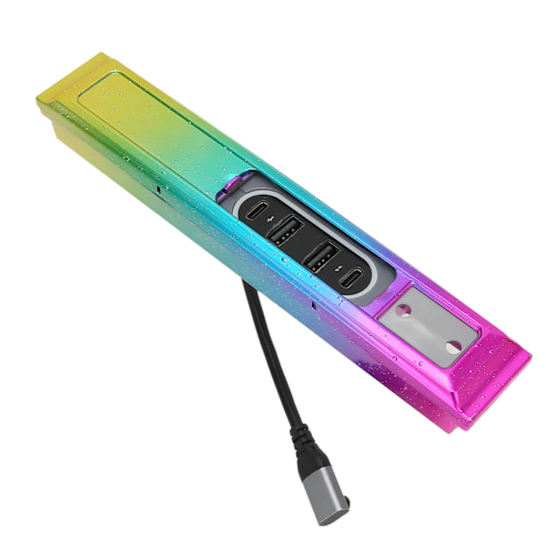 Keskikonsolin USB-keskitin 27W PD Nopea Lataus Moniporttinen Type C Telakointiasema Korvaava Tesla Model Y 3