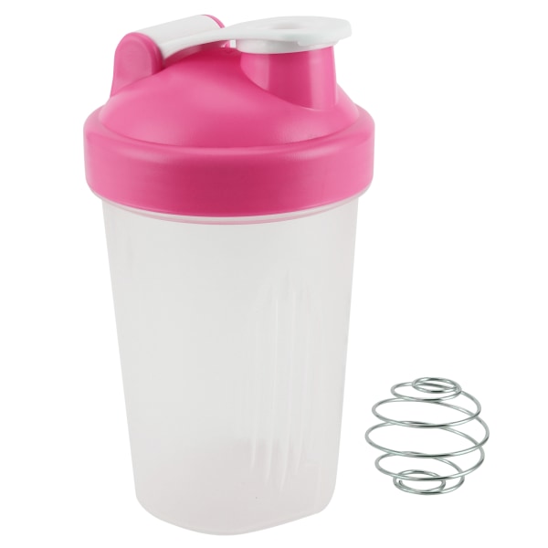 400ML Shake Bottle Plast Protein Flaske Fitness Vannkoker Sport Cup Uten BPAPink