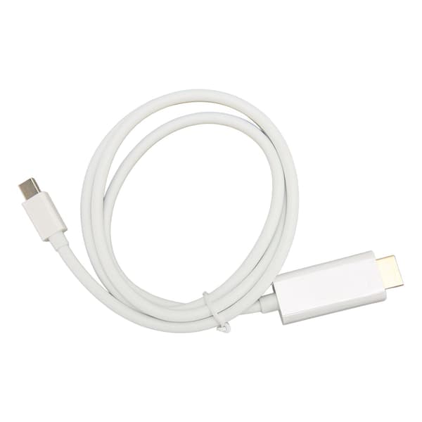 Mini DisplayPort til HD Multimedia Interface-adapter Profesjonell hann til hann Mini DisplayPort-adapterkabel for skjermprojektor Hvit 1m/3.3ft