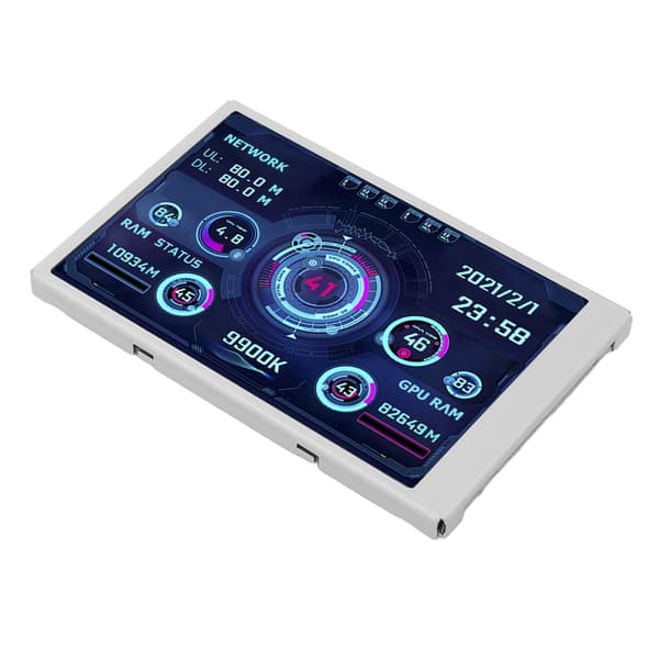 Miniskärm 3,5 tums skärm USB Typ C IPS Full View Datortillbehör för arbete
