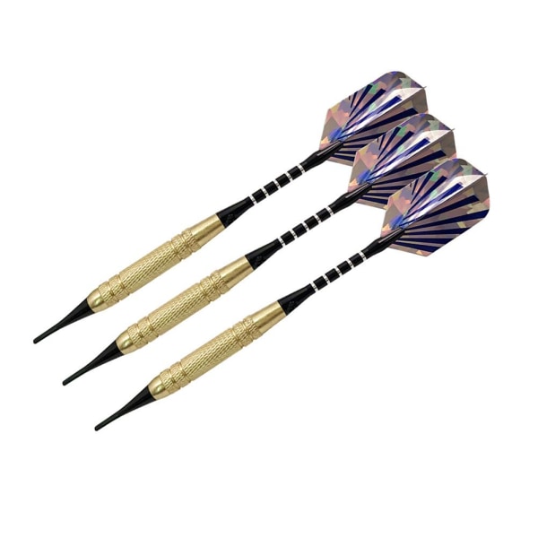 Professionellt Dartset med Mjuka Spetsar, 12 Dartkroppar, 30 Dartvingar och 100 Mjuka Dartspetsar, Perfekt Present för Dartälskare