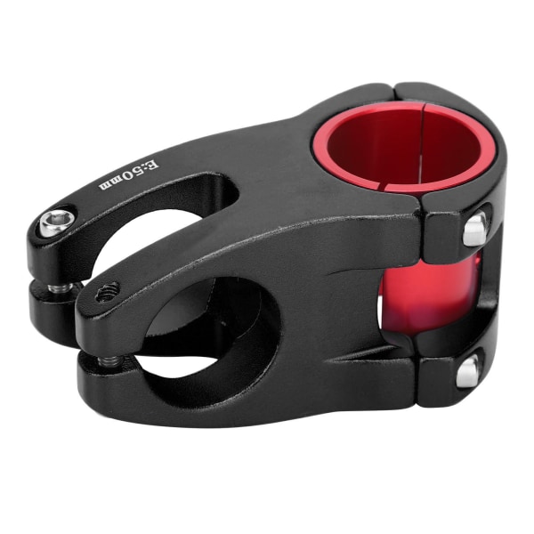 Aluminiumslegering cykelstangspindel Mountainbike cykling Kort styrspindel 31,8/35x50 mm Sort