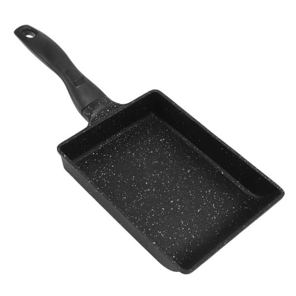 Rektangulær stekepanne fortykket aluminiumslegering non-stick belegg kokepanne for biff eggerull
