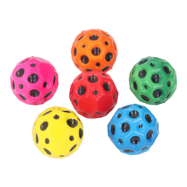 6 st 7 cm studsande bollar Färgglada Cellulära Förbättra Koordination Stressavlastning PU Babyboll Set
