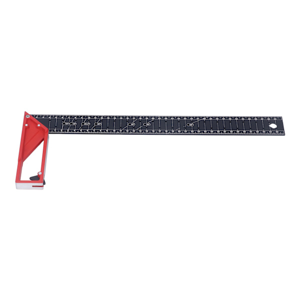 Vinkelhake i trä 30° 45° 90° 3 mm tjocklek Justerbar Hög noggrannhet Universell för mätning 40 cm/15,75 tum