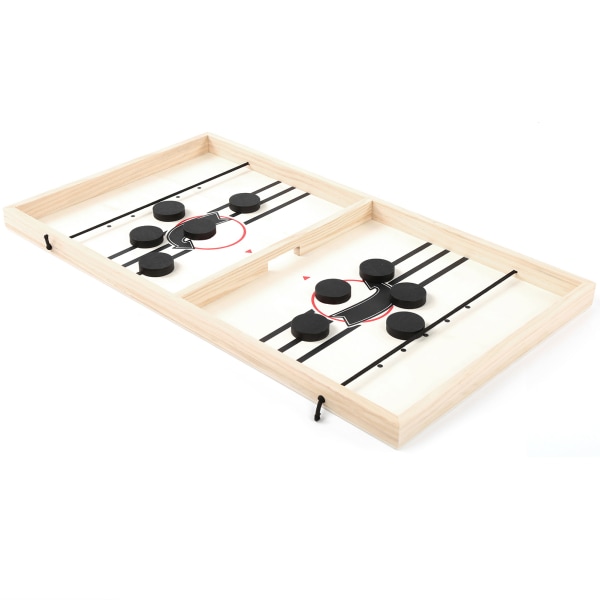 Fast Sling Puck Spillbord Desktop Battle 2 i 1 Ishockeyspill 2 i 1 Ishockeyleke 53x28.8x2.5cm/20.9x11.3x1in
