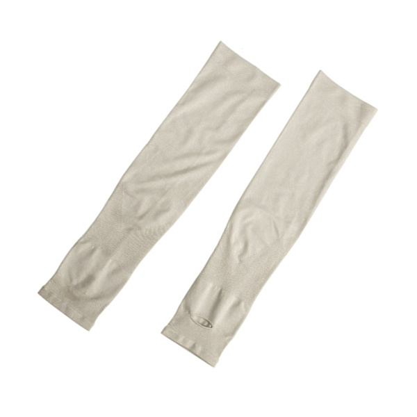 Udendørs Solbeskyttelse Arm Sleeves Hvid Nylon Åndbar Komfortabel Solbeskyttelse til Cykling Fodbold Åbent Design Hvid