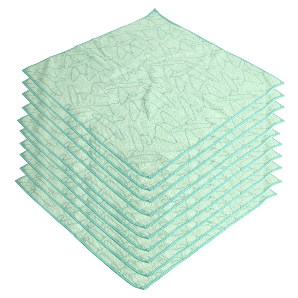10 stk. Reaktivt trykt farvet håndklæde Absorberende mikrofiberhåndklæde til badeværelse Køkken 40x40cm
