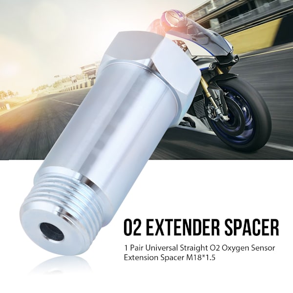 1 par Universal Lige O2 Ilt Sensor Forlænger Spacer M18*1.5