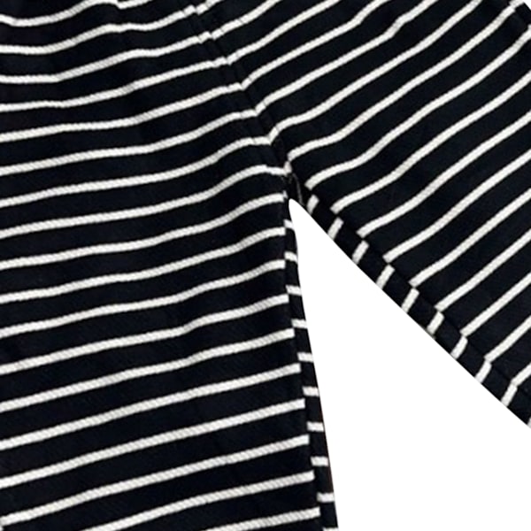 Pojkbyxor i bomull, bekväma, enkla, avslappnade, randiga byxor för barn, hem, resor, 120 cm/47,2 tum