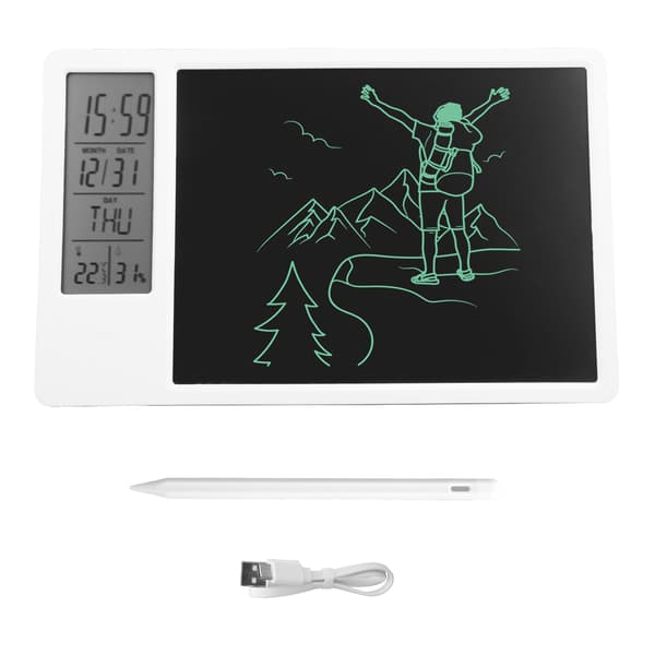 Elektronisk Kalender Skriveplade Desktop Digital Display Håndskrift Tegnetavle