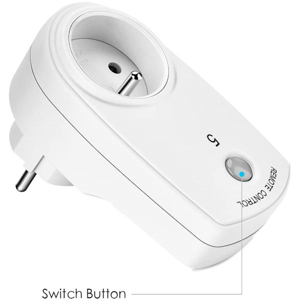 FBA Monopolys ES9939F Smart Remote Socket 2 Drag 5 White Regulations (allmän europeisk standard)
