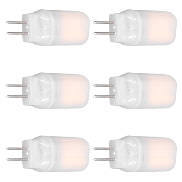 6 kpl G4 LED-lamppua 12V 360° Luminesenssi 360° Lämmönpoisto Alhainen Virrankulutus Yleinen Vakiopinta Lamput 3WWarm White