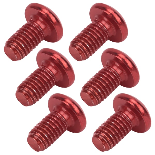 M5x10mm Mountain Bike Bremseskive Titanium Stål Skrue Cykel Universal T25 Hovedbolte Rød
