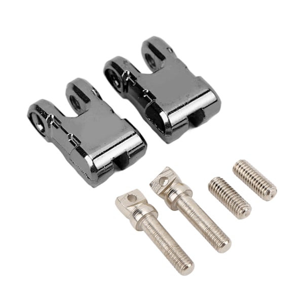 2 sæt RC metalspil trækkrog aluminiumslegering spilkrog til 1/10 RC bil opgraderingsdele sort