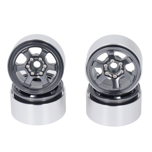 4 ST RC hjulnav set aluminiumlegering CNC RC hjul fälgnav för 1,9 tum däck slitbana titan