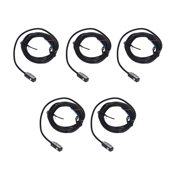 5PCS Magnetisk brytare Sensor ABS-hölje 100mA 2-tråds normalt öppen magnetisk sensor för industri AC DC5-240V