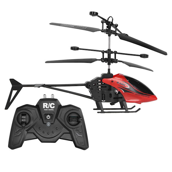 Fjärrstyrd Anti-Fall Flygande Utomhus Flygplan Laddningsbar Fjärrstyrd Helikopter Leksaksmodell (Röd)