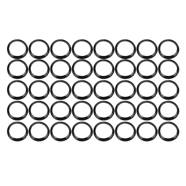 40 stk. silikone vikle tjek dekorationsring trim adapter til fiskestang byggedele21MM