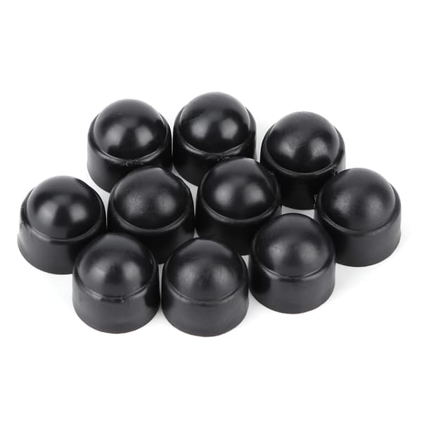 10 stk. 15mm/0.59in M8 Plast Sekskantskruer Muttere Hode Deksel Tilbehør