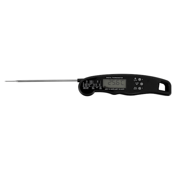 Kjøtttermometer Multi Needle Multi Function Vanntett Instant Read Mat Termometer for Kjøkken Utendørs Grilling BBQ Svart