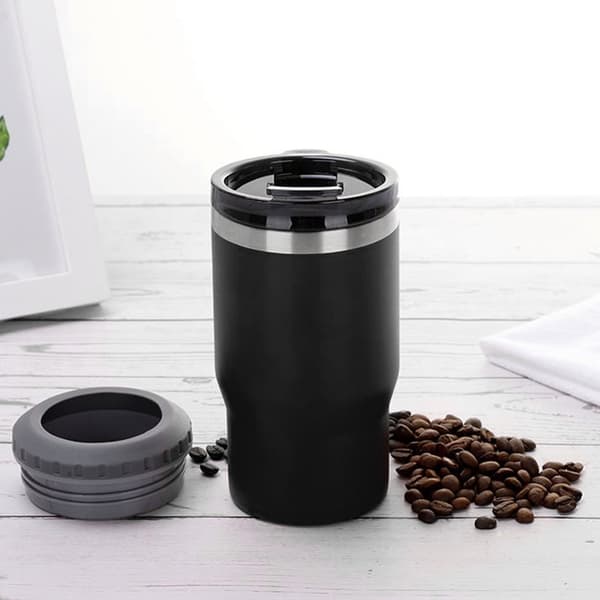 14 oz dåseflaske isoleret holder 304 rustfrit stål isoleret dåsekøler til udendørs drikke bil sort
