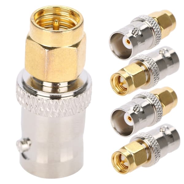 5 st SMA Hane till BNC Hona RF Adapter Helt i Koppar