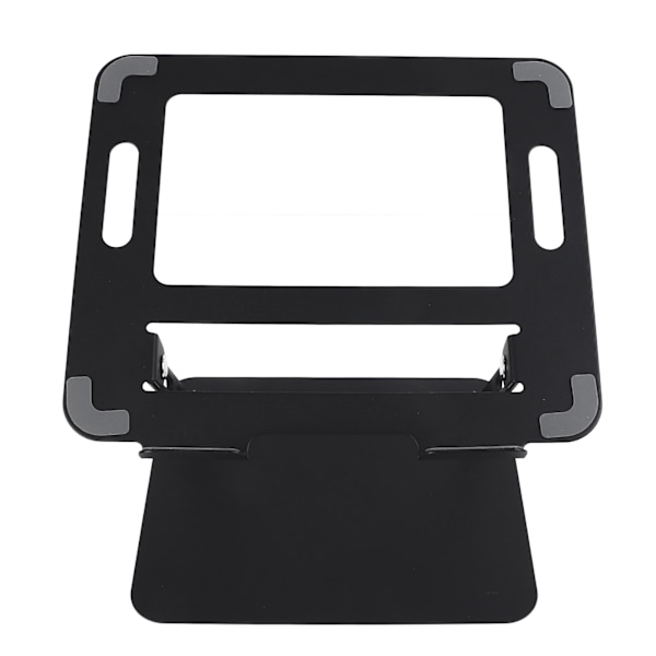 Sammenfoldelig Laptop Stand Højdejusterbar Carbon Steel Notebook Riser Holder Laptop Riser til skrivebord Sort