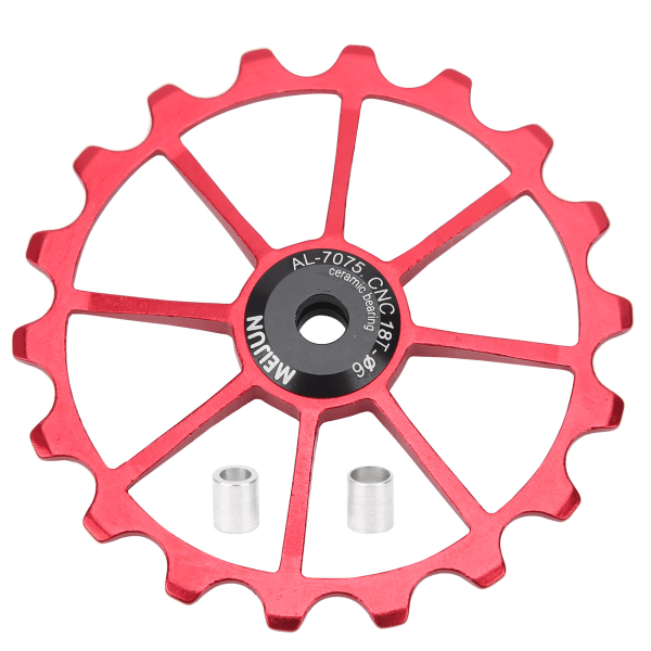 18T guide rullesykkel bakgirerhjul for terrengsykkel, tilbehør Rød