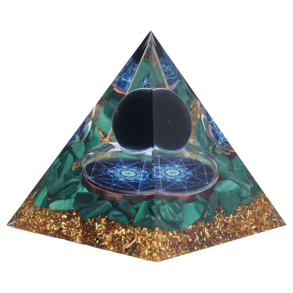 Orgonpyramid Utsökta Helande Energiserade Ädelstenar Pyramider för Hemmakontor Sovrum