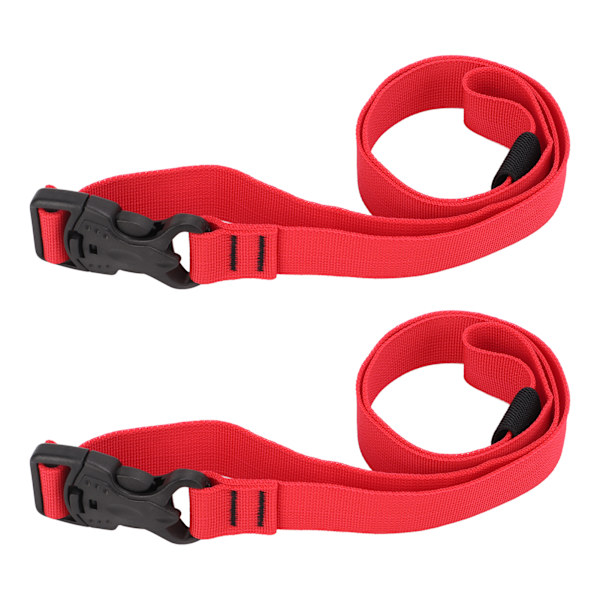 2st Spännband Justerbart Snabbsläppande Packband med 2 Handtag för Utomhuscamping Bagage 1m / 39in