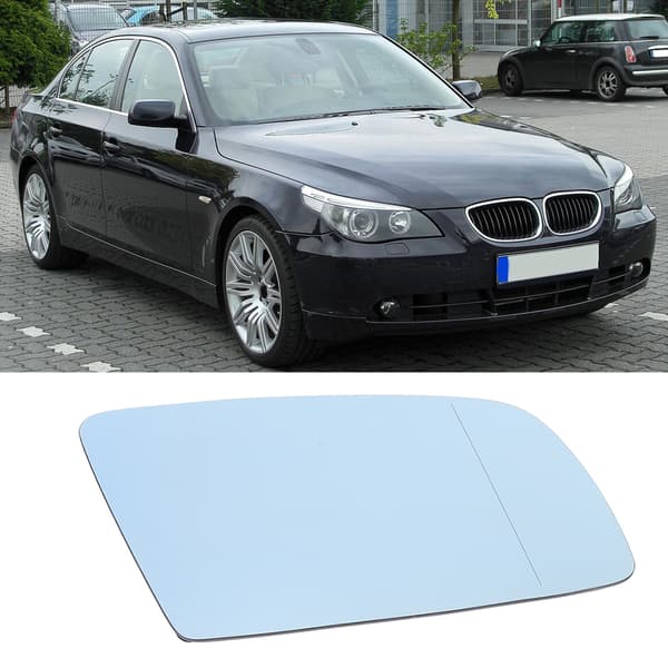 Höger uppvärmt sidospegelglas för BMW 5-serie E60 E61 6-serie E63 E64