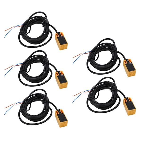 5PCS Induktiv närhetssensor NPN IP65 ABS-hölje Högfrekvens närhetssensorbrytare DC10‑30V
