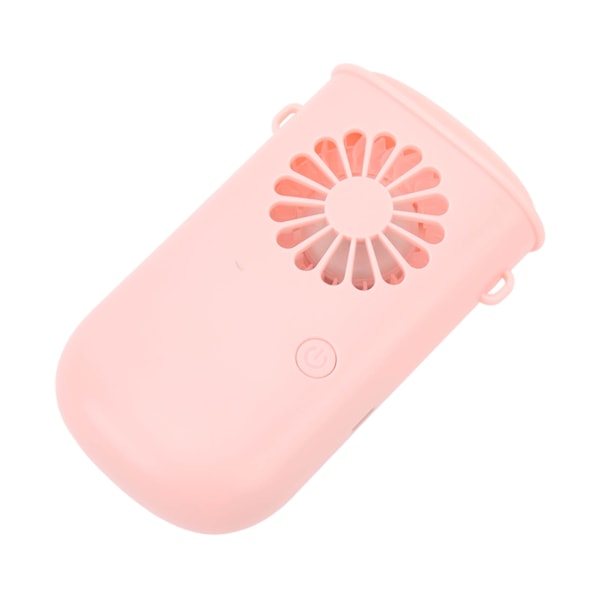 Hängande Halsfläkt Portabel 3 Hastigheter Uppladdningsbar 800mAh Mini Halsbandsfläkt för Kontor Camping Vandring Rosa