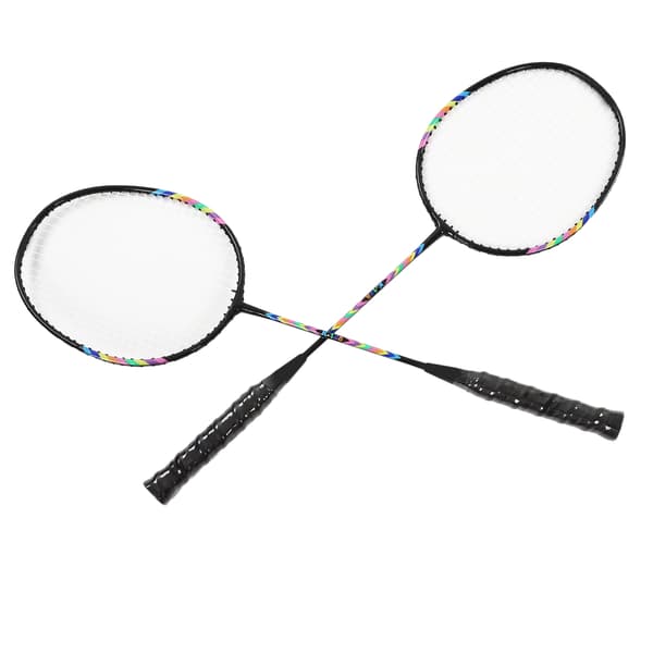 2 stk. badmintonracketer, lett, solid, dobbel badmintonracket med oppbevaringspose for 2 spillere