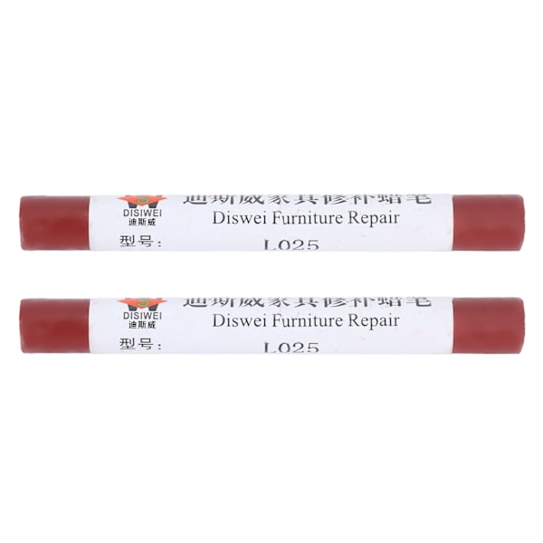 2 st möbelfärg golvreparationskrita repor lappstift träkomposit reparationsmaterial Redwood