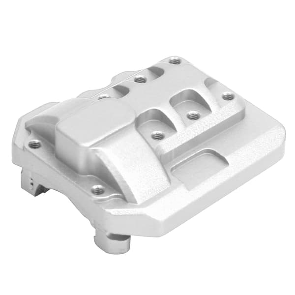 Front og bakre differensialdeksel aluminiumslegering RC fjernkontroll biltilbehør sølv