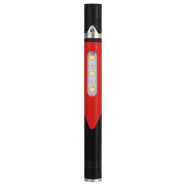 LED Penlight 3 Ljuskälla 4 Ljusutrustning USB Laddning IPX4 Vattentät Bärbar Pen Lampa med Pennklämma för Doctor Nurse Red