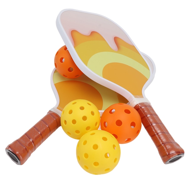 Set med paddelracketar i glasfiber, polypropen, mjukt grepp, bärbara, lätta, med väska