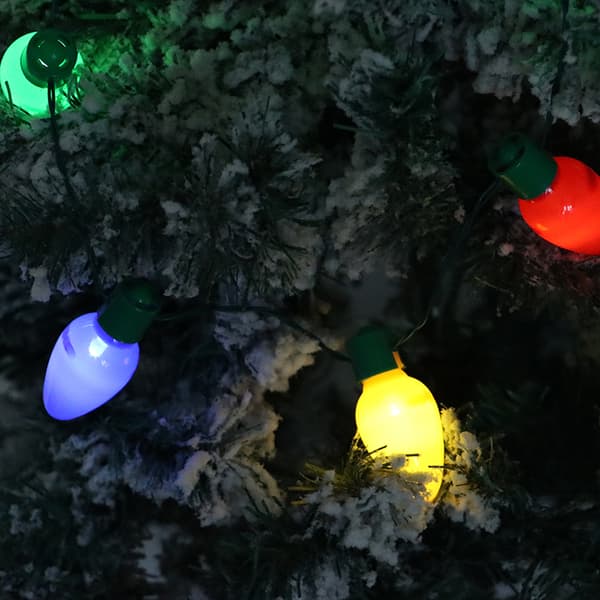 Juleglede LED-lys glødende julelampe halskjede