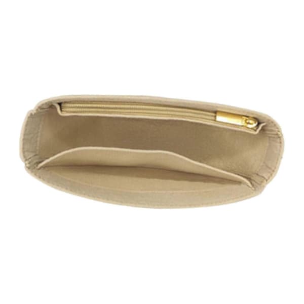 Väskorganiseringsinlägg Designerorganiseringsväskfoder för axelväska Light Khaki Open Top