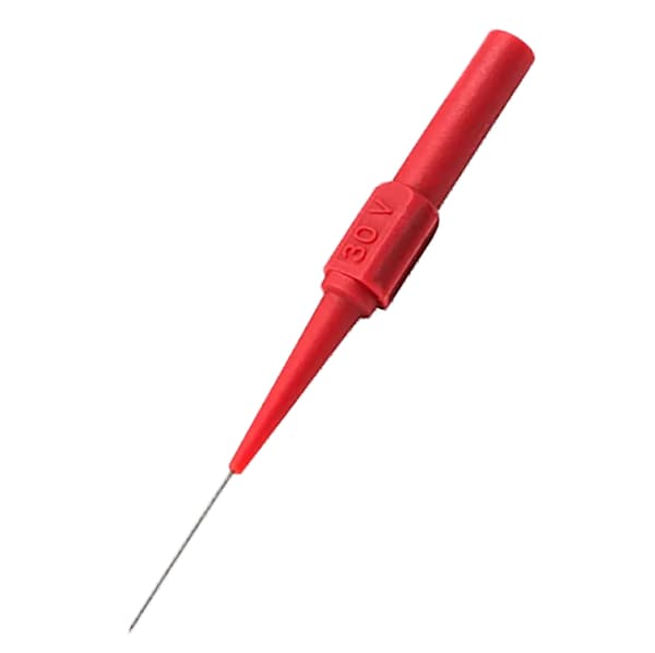 0,7 mm Multimeter Testprob Högtemperaturtålig Precisionsdetektering Trådgenomträngande Prob för Bilreparation Röd