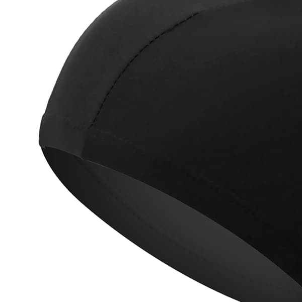 Badehette Høy Elastisitet Tykk Slitesterk Badehette Polyester Svømmehatter for Kvinner Menn Svart