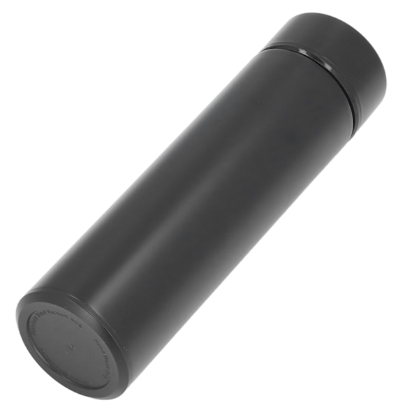 Smart vannflaske 500 ml LED-skjerm matkvalitet rustfritt stål bred applikasjon avtakbart filter LED vannflaske svart