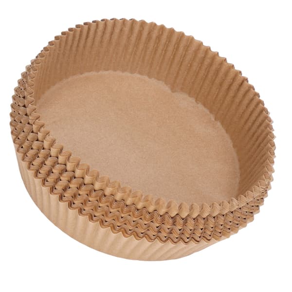 100 stk engangs papirforing til frityrkoker, rund non-stick matlagingssett for baking