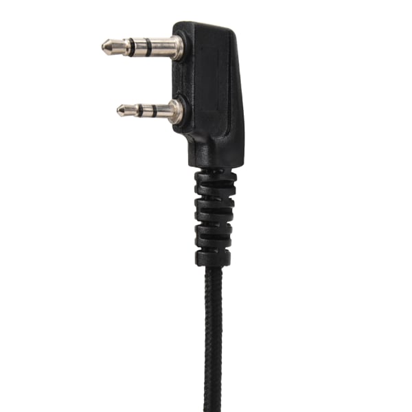 K Head Radio Walkie Talkie Headset Hörlurar Öronpropp med PTT-knapp (Svart)