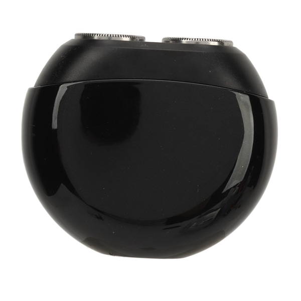 Mini partaleikkuri musta kaksoispää, tyyppi C, ladattava vedenpitävä, hiljainen taskukokoinen sähköinen partaleikkuri