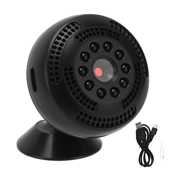 Mini WiFi-kamera 1080P Nattseende Rörelsedetektering Fjärrkontrollkamera för Hem Säkerhet