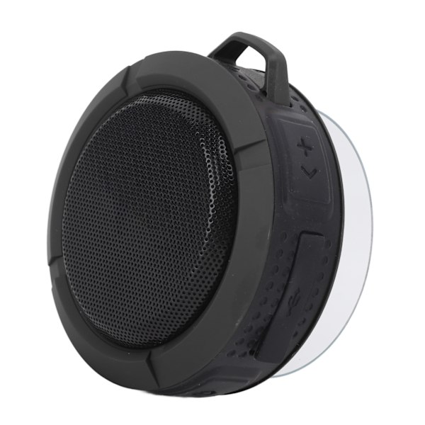Imukuppi Bluetooth-kaiutin 3.7v 500mah IP65 Vedenkestävä Kannettava Langaton Kaiutin Kylpyhuoneeseen Ulkokäyttöön Musta